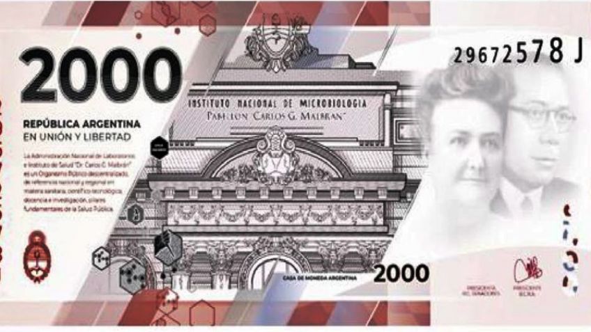 El Banco Central puso en circulación el billete conmemorativo de 2000 pesos