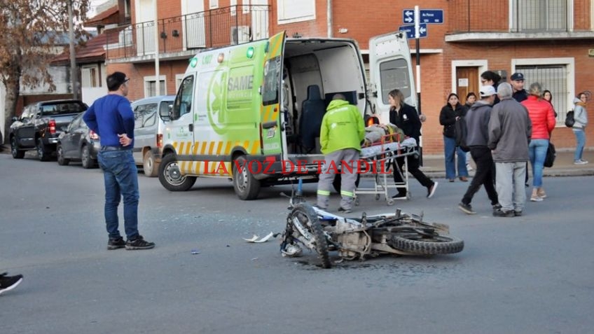 Choque En Avenida Per N Y Montevideo Un Motociclista Herido