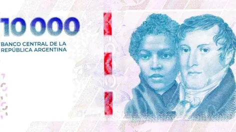 El Banco Central pone en circulación el billete de $10.000