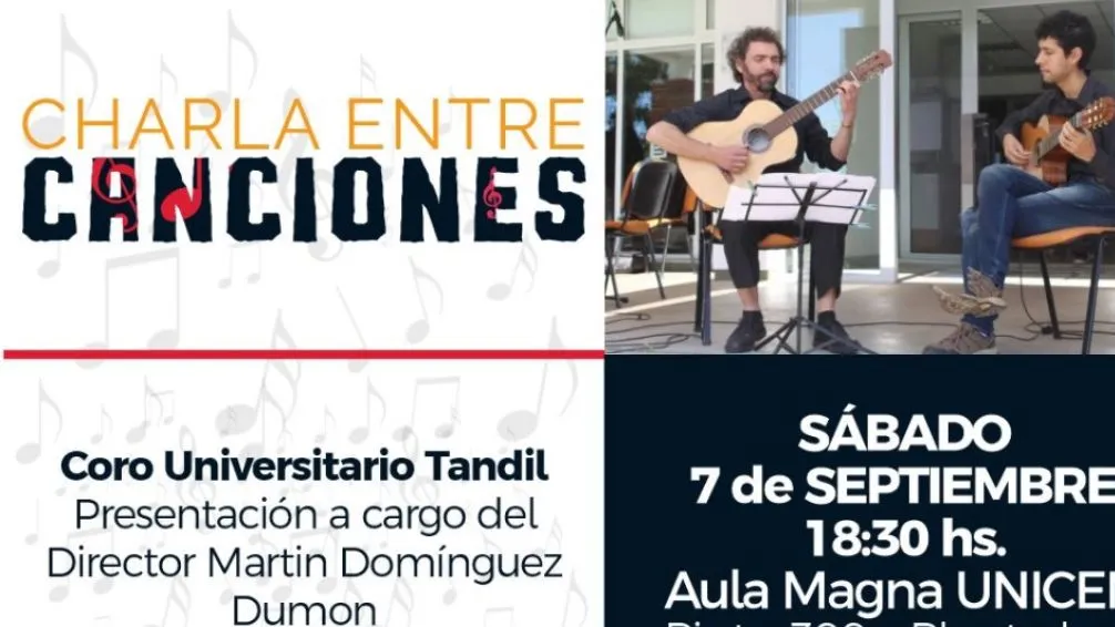 "Charla entre canciones" en el Aula Magna