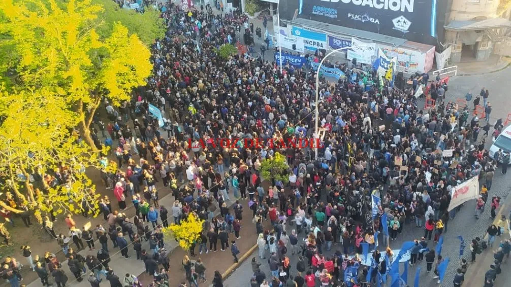 Multitudinaria participación en la Marcha Federal Universitaria de Tandil