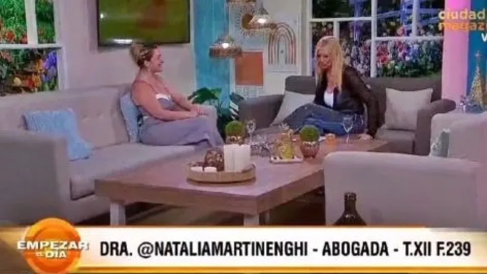 La Dra. María Natalia Martinenghi en el programa de ayer con Amalia 