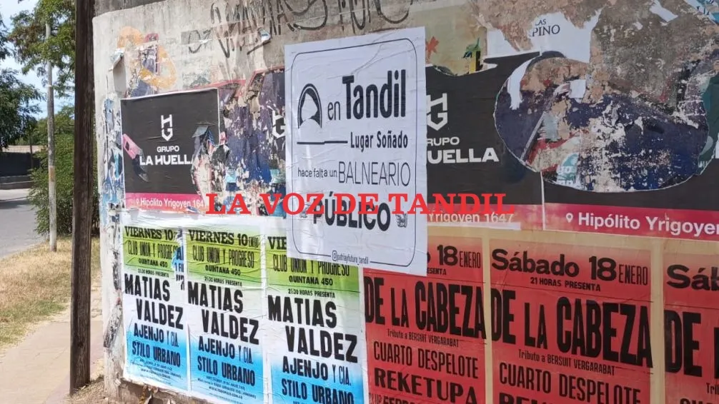 "A Tandil le hace falta un balneario público", los carteles que describen un debate latente 