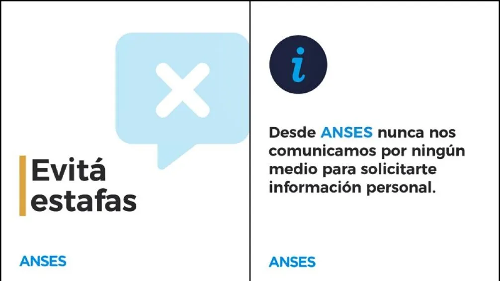 Anses reiteró que nunca solicita datos personales claves o información bancaria