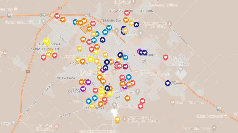 Alerta Tandil presentó el mapa del delito: "Lo hacemos porque claramente hay un vacío de parte del Estado, una vez más"