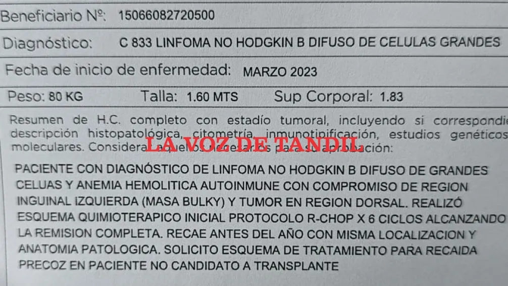 Tandil: desde diciembre otra paciente sin quimioterapia porque PAMI le niega la medicación 