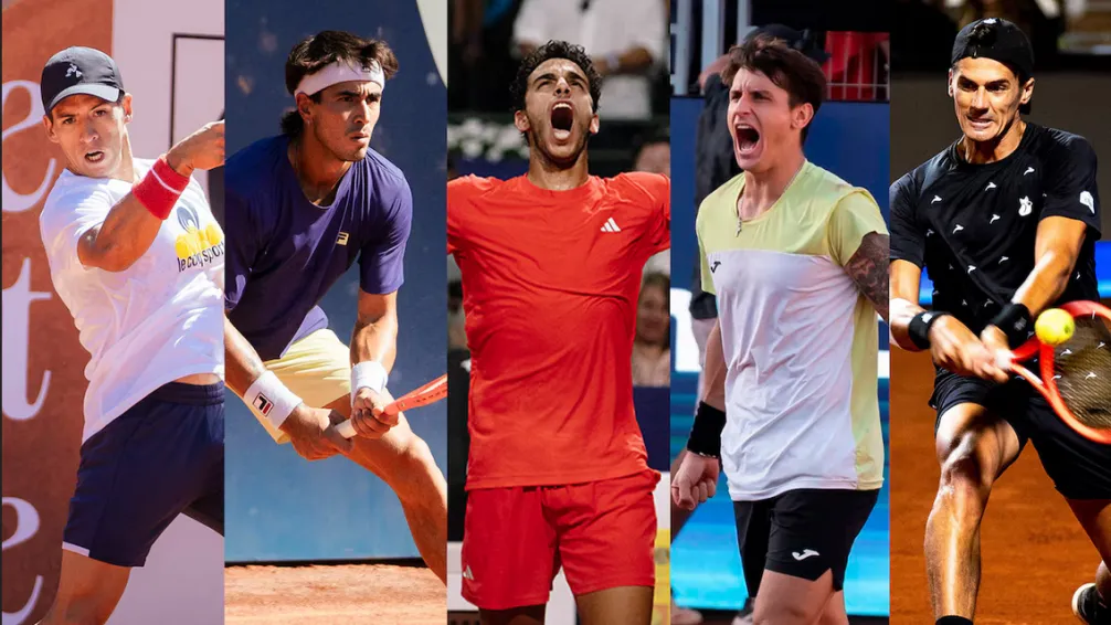 Después de 25 años, cinco argentinos regresan a cuartos de final de un torneo ATP fuera de Argentina