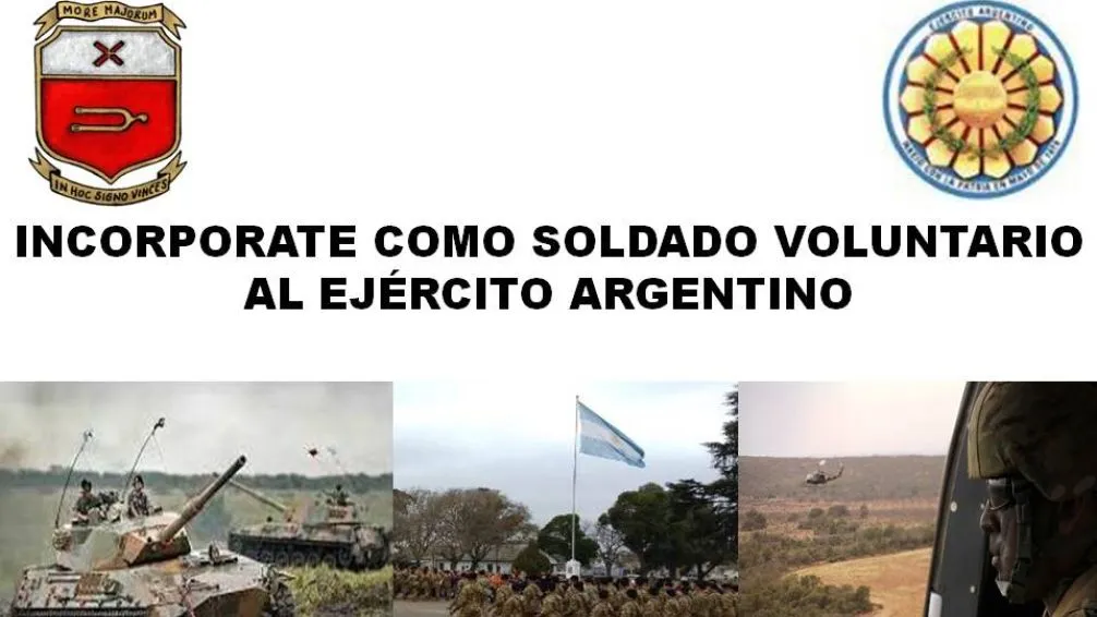 Abierta la incorporación al Servicio Militar Voluntario en la Guarnición Ejército Tandil