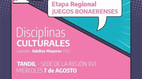 Juegos Bonaerenses: Etapa Regional de Cultura en Tandil