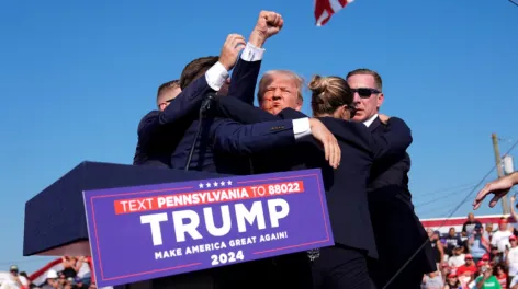Trump fue herido durante un acto de campaña en Pensilvania