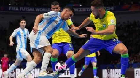 Brasil le ganó a la Argentina y consiguió su sexto título en el Mundial de Futsal