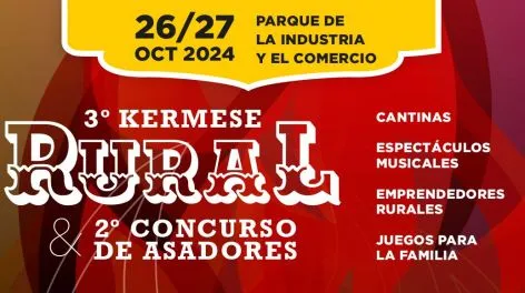 Se viene una nueva edición de la Kermese rural y el concurso de asadores