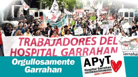 Esta tarde trabajadores del Garraham y de la educación protagonizarán la "marcha blanca" 