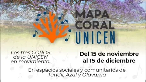 "Mapa Coral": los coros de la UNICEN fortalecen el canto colectivo y comunitario