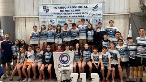 Una buena cantidad de medallas sumó Escualo en el Provincial de Promocionales y Federados