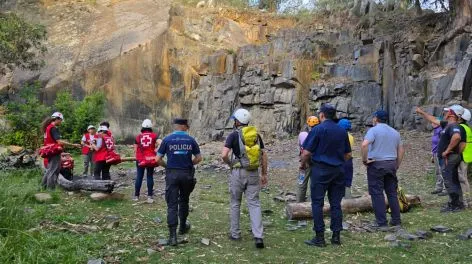 Se realizó la primera práctica de búsqueda de personas en lugares agrestes