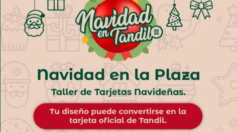 "Navidad en la Plaza": Taller de Tarjetas y Encuentro con Papá Noel