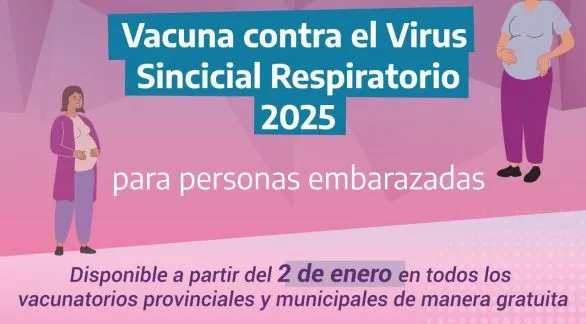 La Provincia convoca a embarazadas a vacunarse contra la bronquiolitis