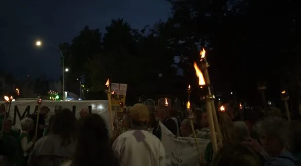 Se llevó a cabo la "Marcha de las Antorchas"