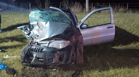 Fuerte choque entre dos vehículos en acceso a Gardey: varios heridos