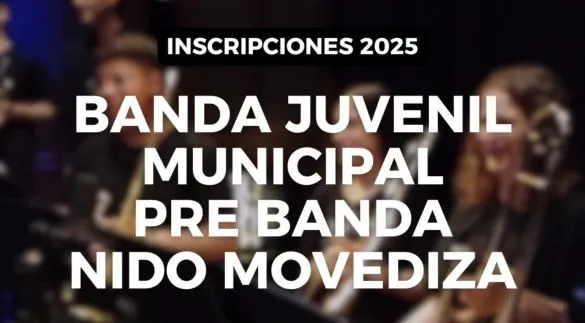 Inscripciones abiertas a la Pre banda Juvenil Municipal